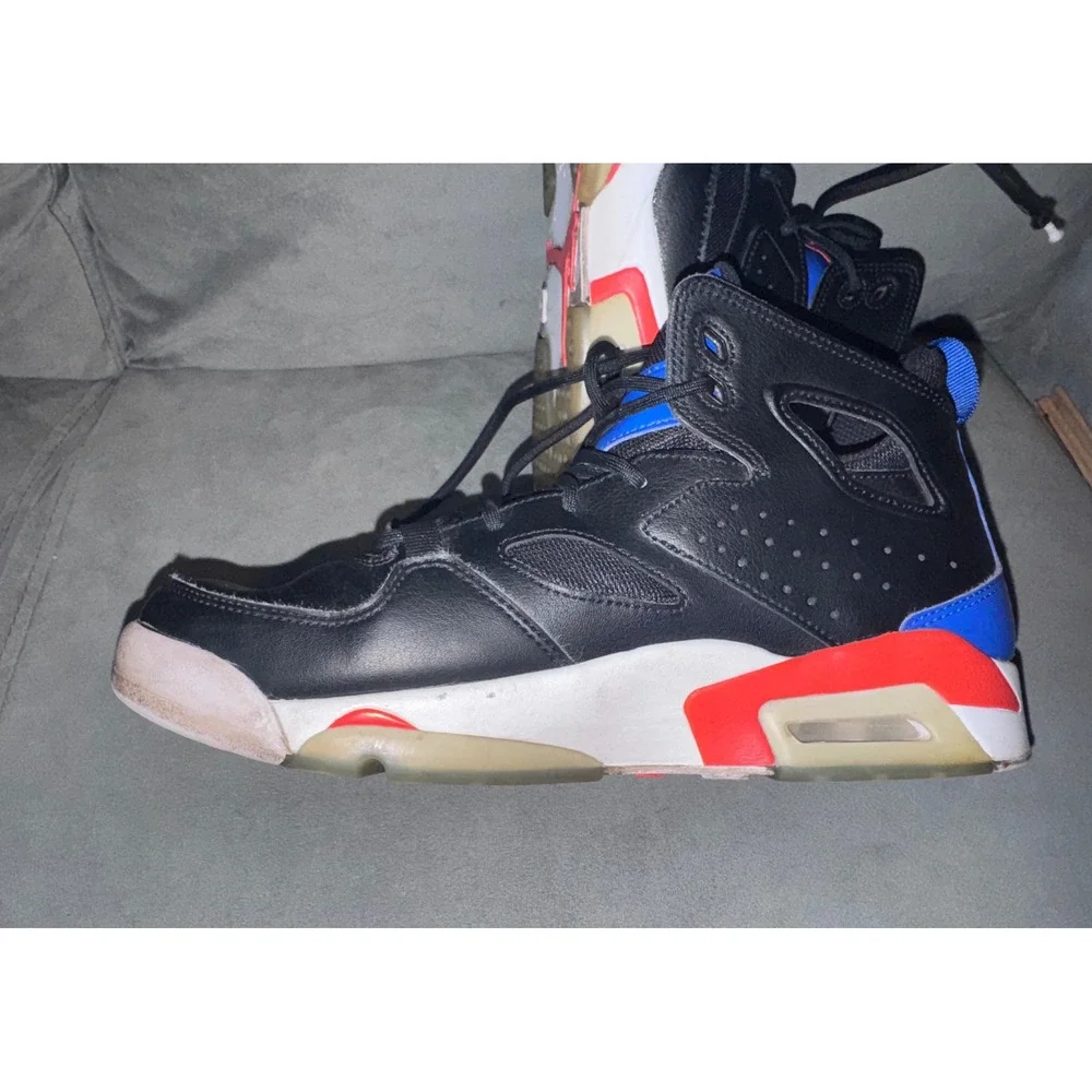 Jordan Flight Club 91 Men's Black Blue‎ Basketball Shoes Size 8